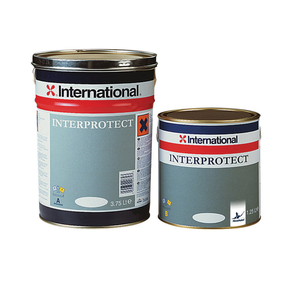 International Interprotect Härter 1,25 l, 2-Komponenten-Grundierung, Vorstreichfarbe, auf Polyester, Vinylester, Epoxid, Stahl, Aluminium, Ferrozement und Holzrümpfe, für Über- und Unterwasserschiff.