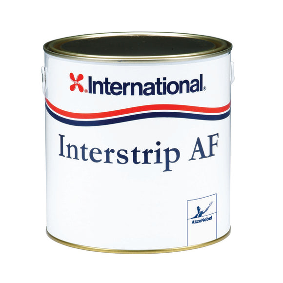 International Interstrip AF 2,5L, zum Entfernen von Antifouling von allen Bootsbaumaterialien: GFK, Holz, Stahl, Aluminium, nicht agressiv. Unterwasserschiff, Rumpf, Unterwasserbereich, Lösungsmittel, Reinigungsmittel, Yachtfarben.
