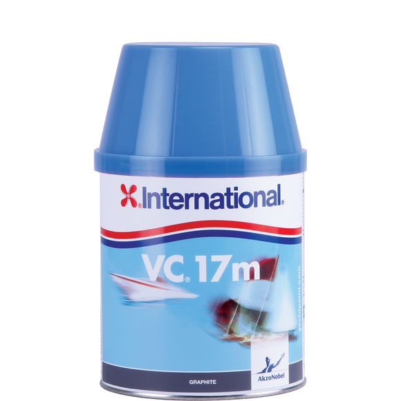 International VC 17m Blue 750 ml, dünnschichtiges Antifouling für Segel- und Motorboote, für GFK, Holz, Stahl, Blei. Unterwasserschiff, Unterwasserbereich, Mittel gegen Bewuchs, Überwasserschiff, Yachtfarben