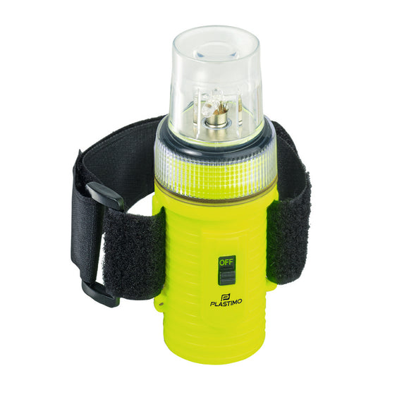 Rettungslicht, Blizlicht auch für Kajak, Jetski und Tauchen geeignet. Hersteller: Plastimo. Seenot-Rettung. Rettungslampe, Blitzlampe, Rettungsleuchte.