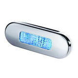 Längliche LED-Stufenleuchte aus Edelstahl