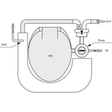 25L Fäkalientank für das WC and Bord. WC an Bord, Toilette an Bord, Fäkalien-Tank. Abwassertank. 