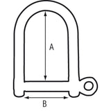 Wichard Bogen-Schäkel Selbstsperrend, Durchmesser 10 mm, Festmacher, Tauwerk, Schäkel
