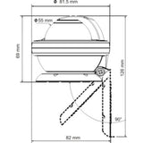  Kompass Offshore 55 für kleine Motorboote bis 6 m, Farbe: weiss